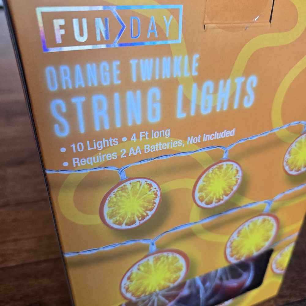 Orange Twinkle String Lights - Picture 4 of 6